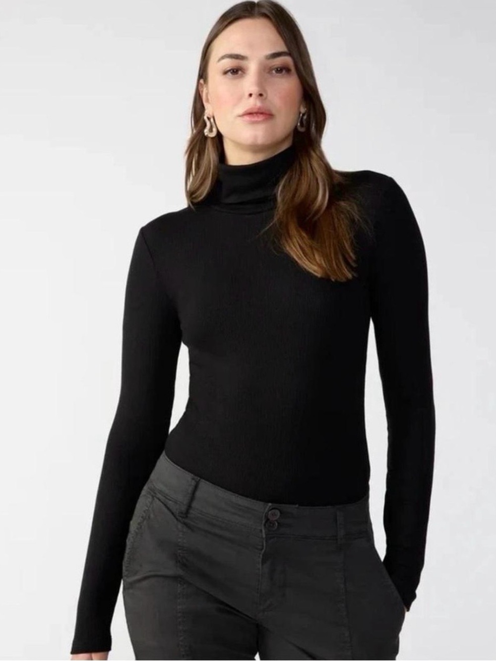 J Crew Women's Black Turtleneck - Classic Fit M